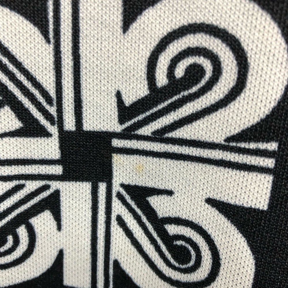 Vintage shirt dress made in California geometric black white long sleeve - Picture 12 of 16